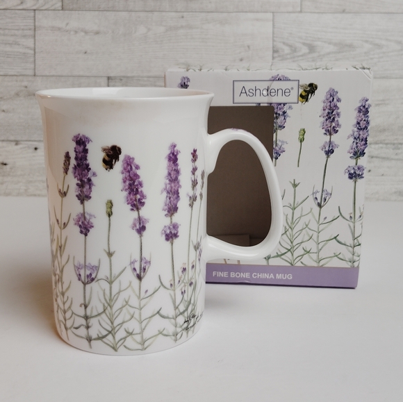 Ashdene Australia I Love Lavender Fine Bone China Coffee | Tea Mug - Picture 1 of 11